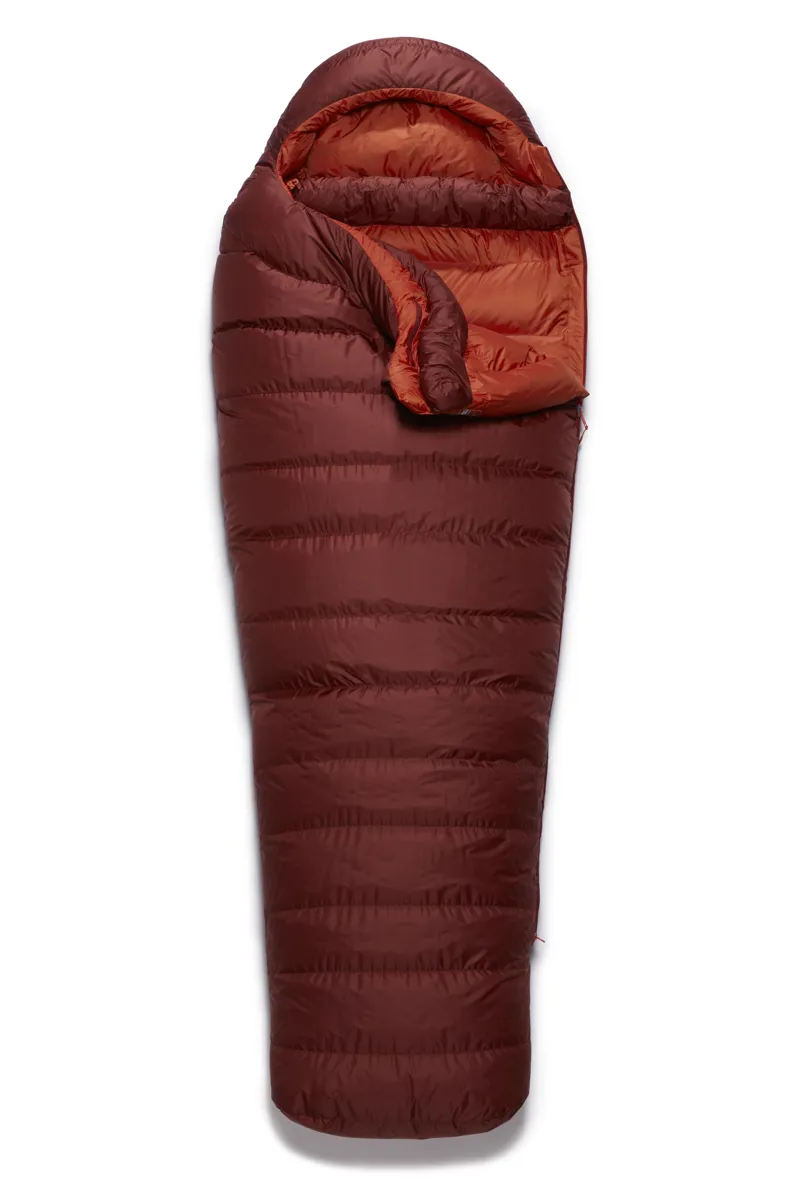 Rab Ascent 900 Sleeping Bag Oxblood Red - Regular - Left Zip-1
