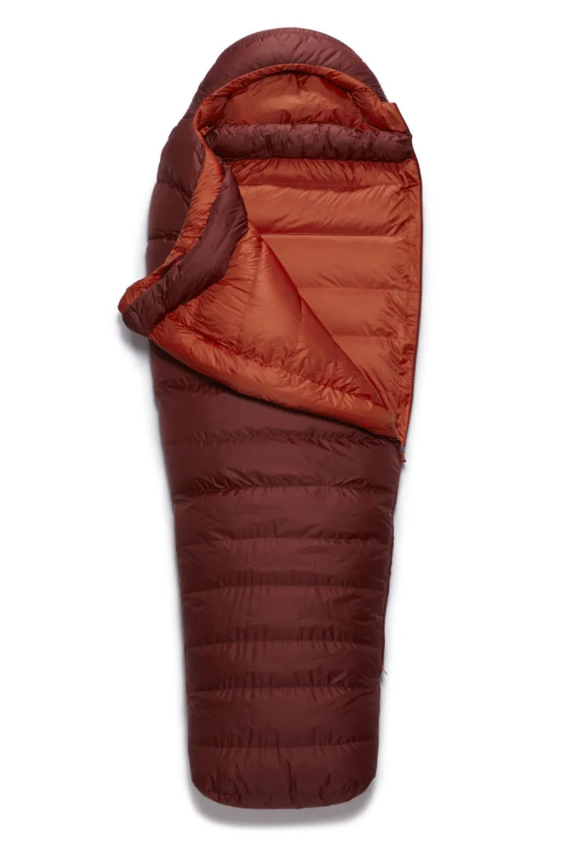 Rab Ascent 900 Sleeping Bag Oxblood Red - Regular - Left Zip-2