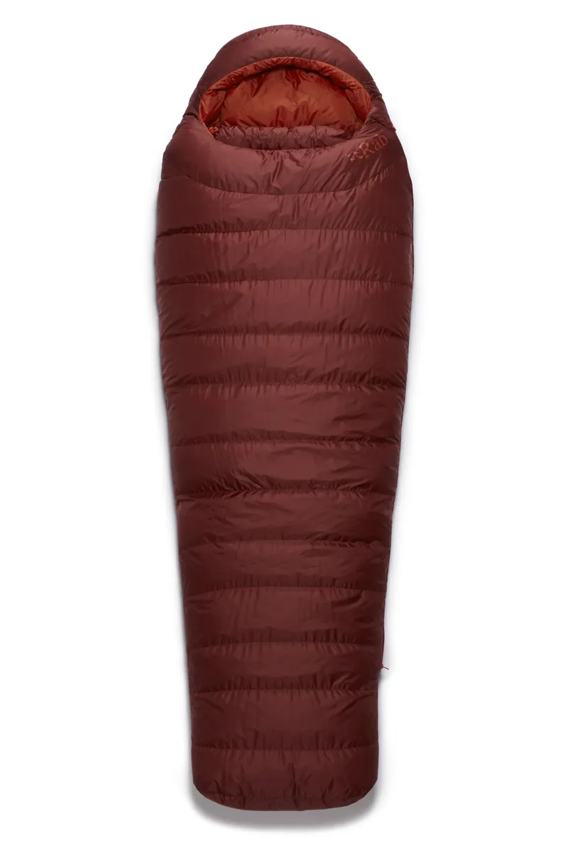 Rab Ascent 900 Sleeping Bag Oxblood Red - Long - Left Zip