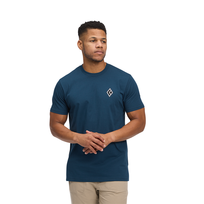 Black Diamond Mens Heritage Alpinist SS Tee Indigo-1