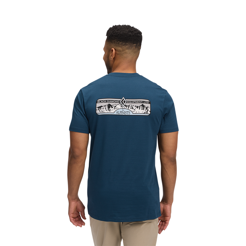 Black Diamond Mens Heritage Alpinist SS Tee Indigo-2