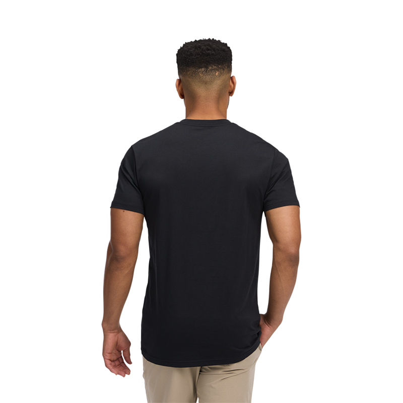 Black Diamond Mens Mini Stacked Short Sleeve Tee Black-2