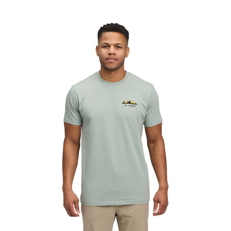 Black Diamond Mens Mountainscape Short Sleeve Tee Agave-1