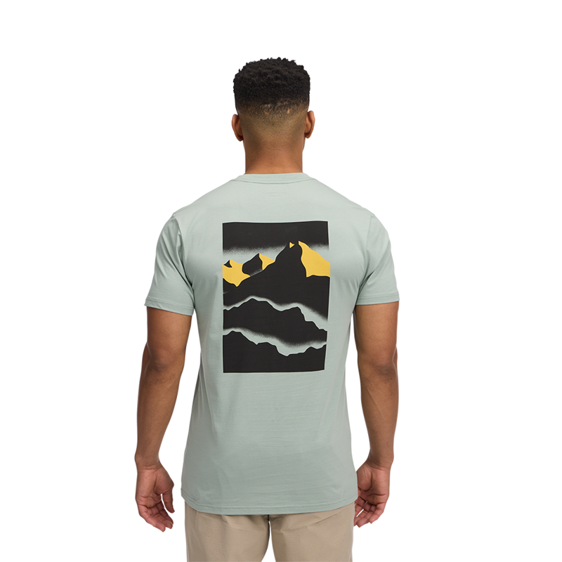 Black Diamond Mens Mountainscape Short Sleeve Tee Agave-2