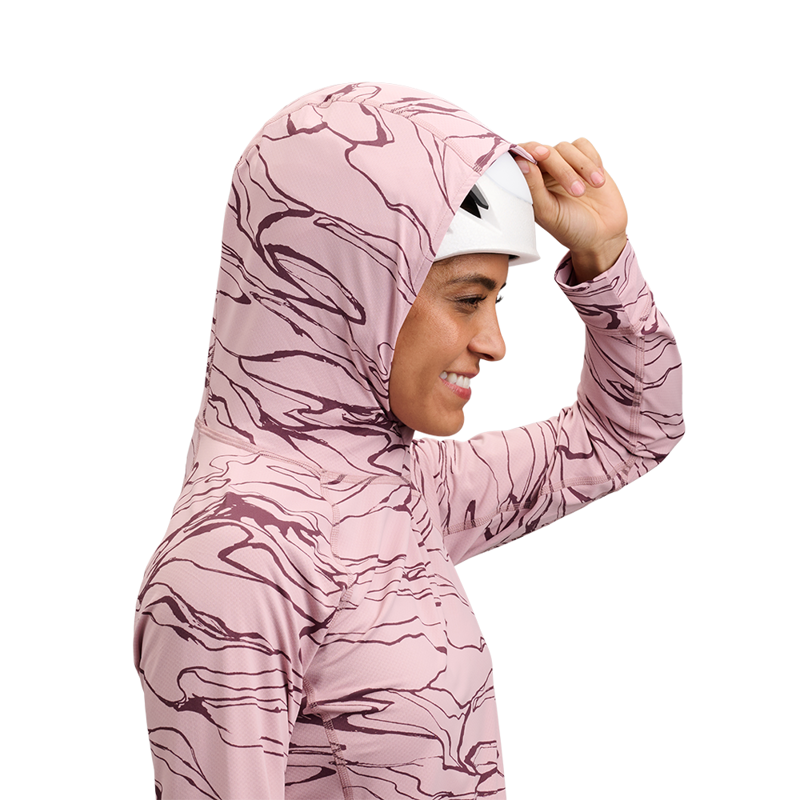 Black Diamond Womens Alpenglow Hood Relief / Meadow Rose / Fig-3