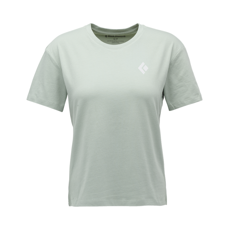 Black Diamond Womens Heritage Badge Short Sleeve Tee Agave