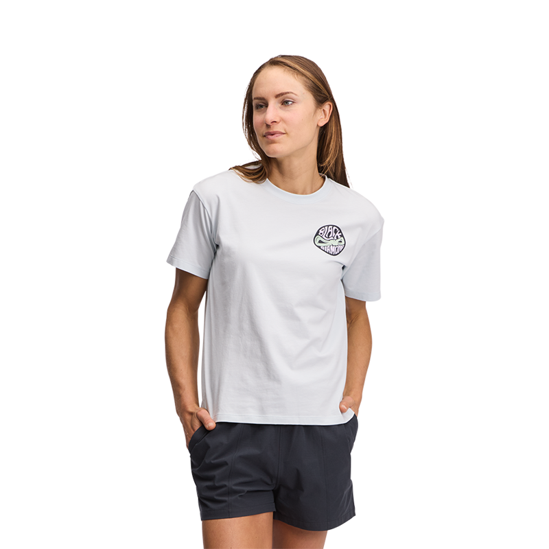 Black Diamond Womens Rope Badge SS T-Shirt Belay Blue-1