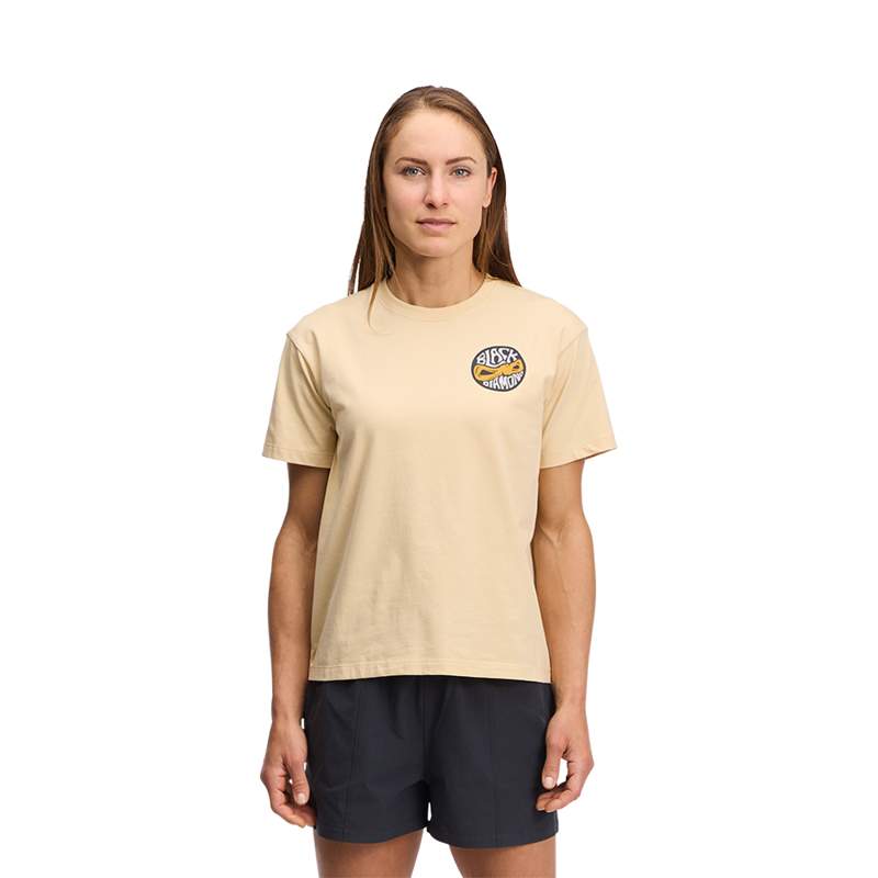 Black Diamond Womens Rope Badge SS T-Shirt White Oak-1