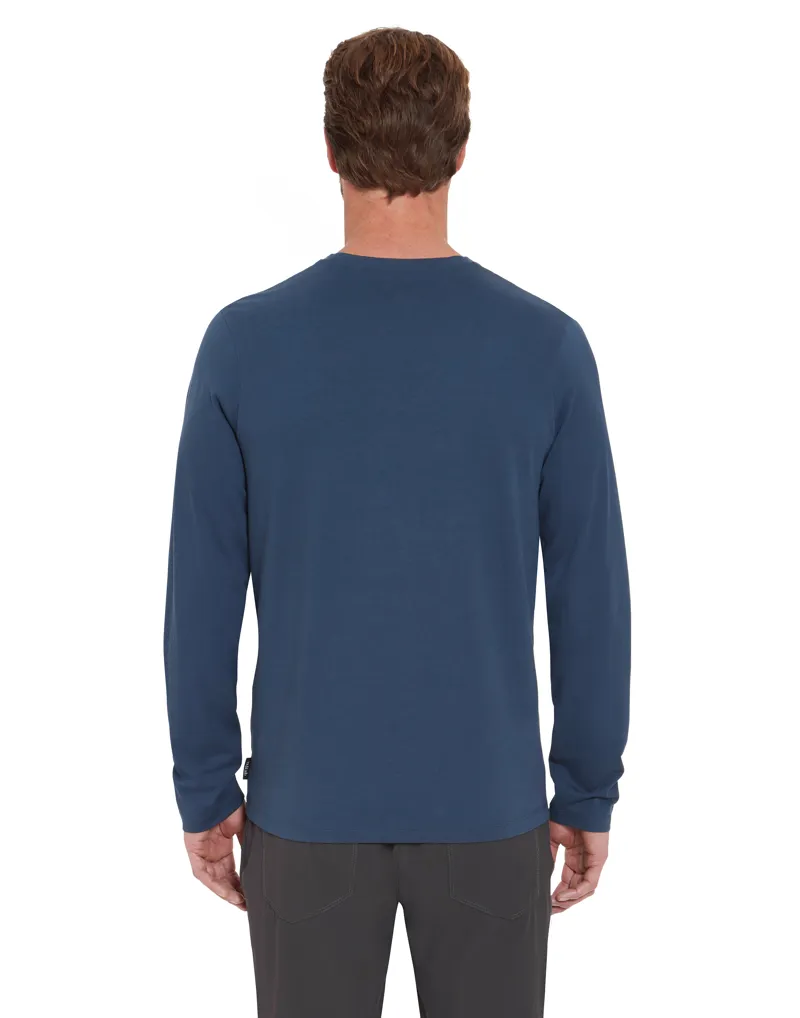 Rab Men's Basecamp Logo Long Sleeve T-Shirt Tempest Blue-3