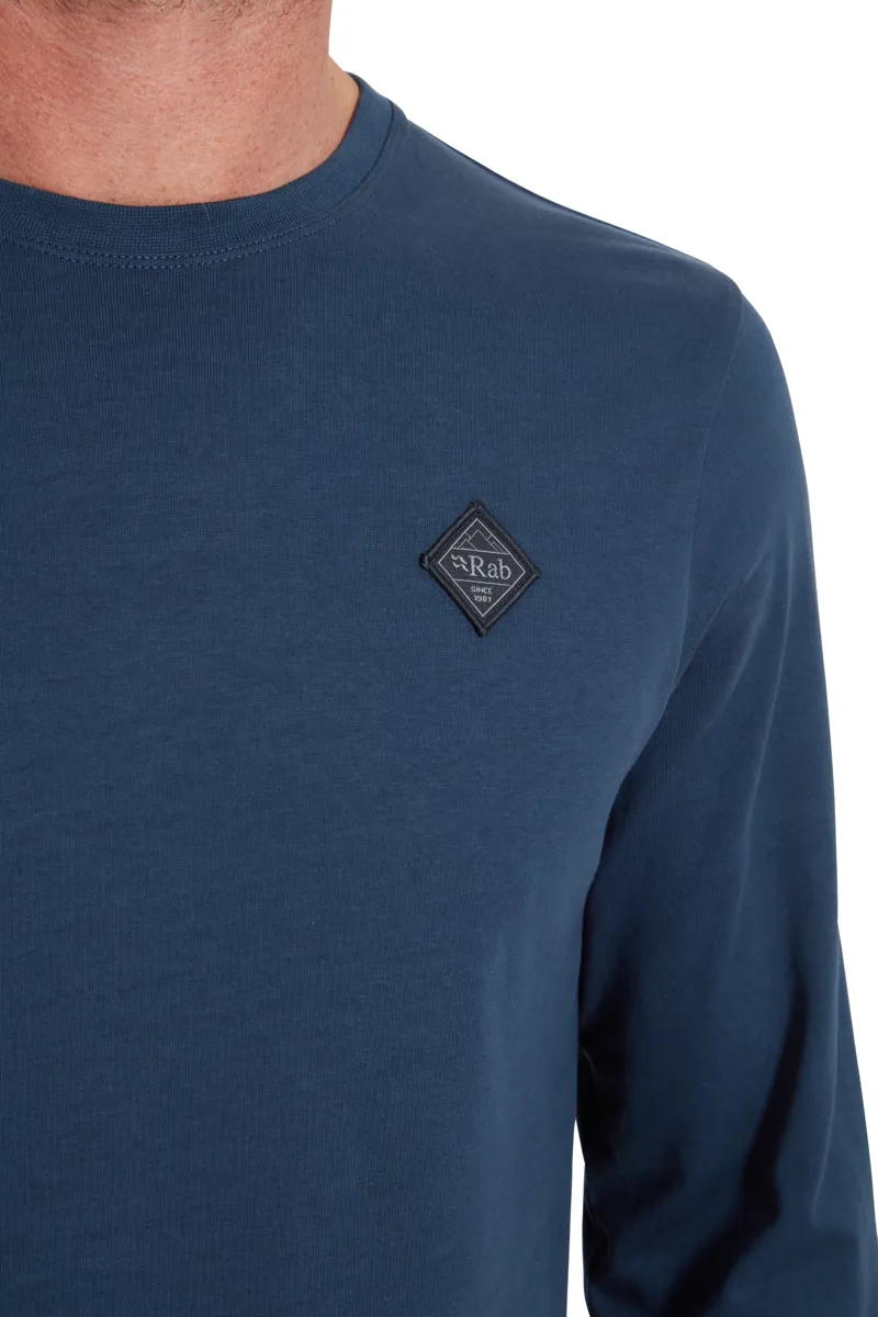 Rab Men's Basecamp Logo Long Sleeve T-Shirt Tempest Blue-4
