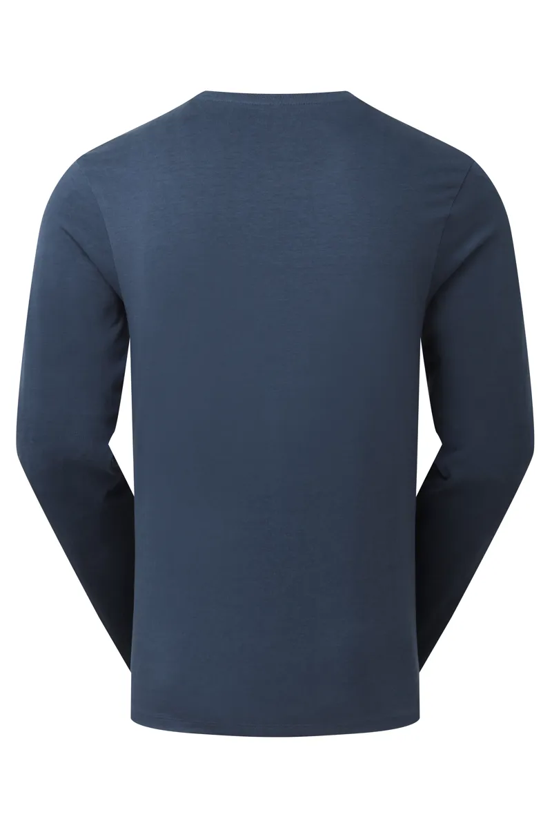 Rab Men's Basecamp Logo Long Sleeve T-Shirt Tempest Blue-1