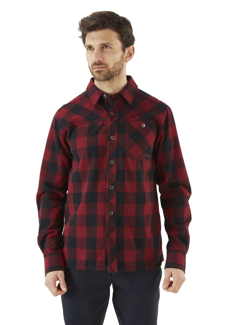 Rab Mens Boundary Shirt Oxblood-2