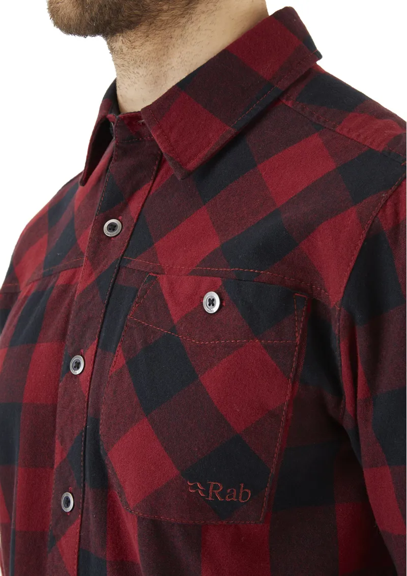 Rab Mens Boundary Shirt Oxblood-4