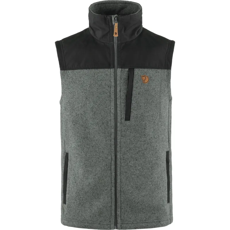 Fjallraven Mens Buck Fleece Vest Grey