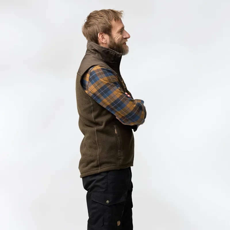 Fjallraven Mens Buck Fleece Vest Grey-4