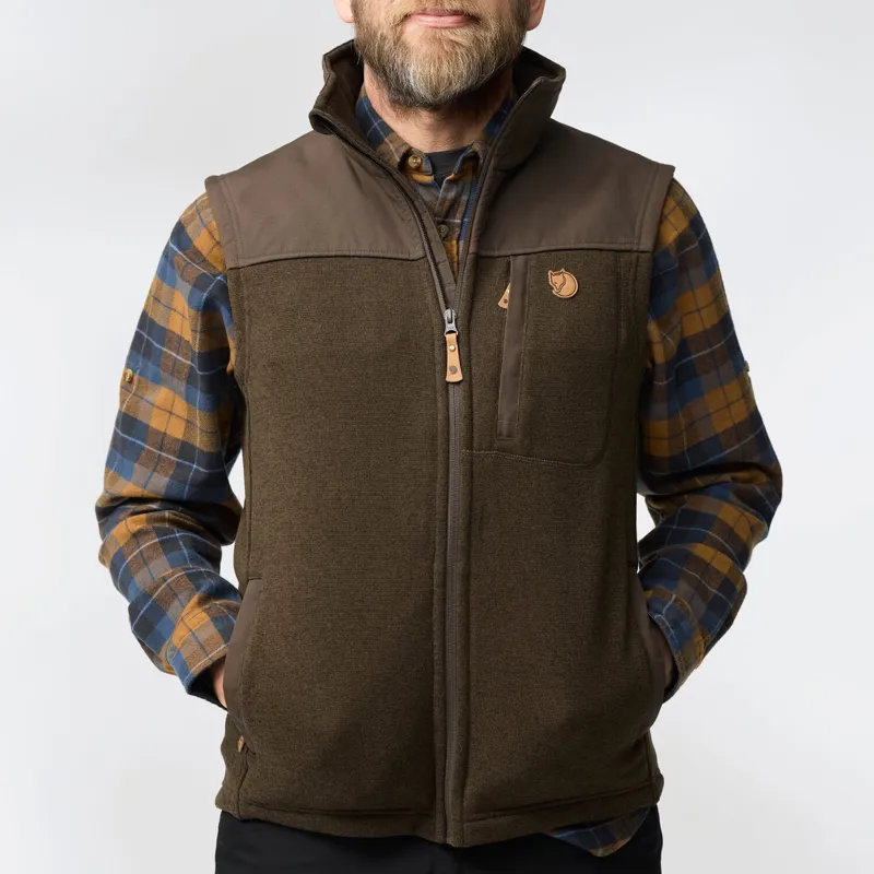 Fjallraven Mens Buck Fleece Vest Grey-6