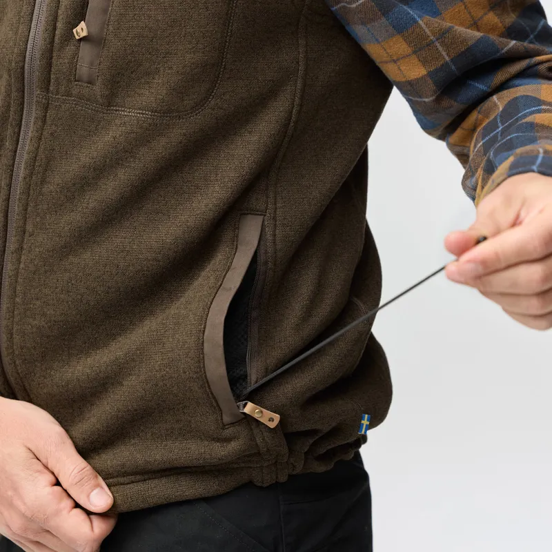 Fjallraven Mens Buck Fleece Vest Grey-7