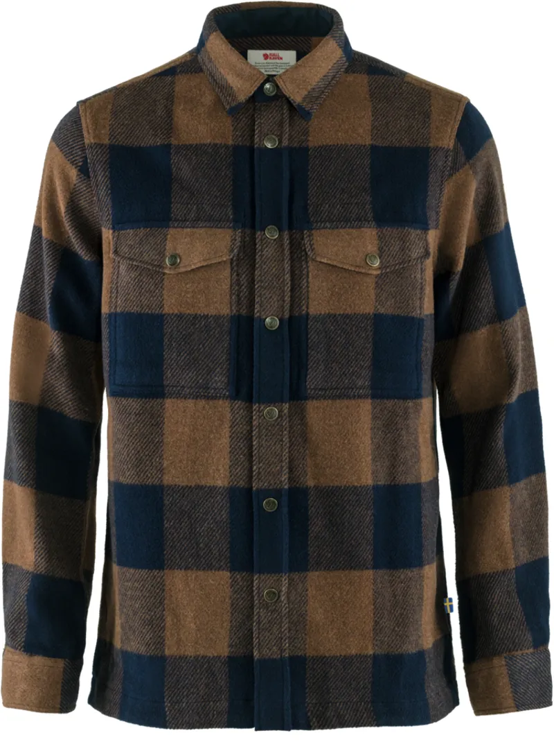 Fjallraven Mens Canada Shirt Chestnut Dark Navy