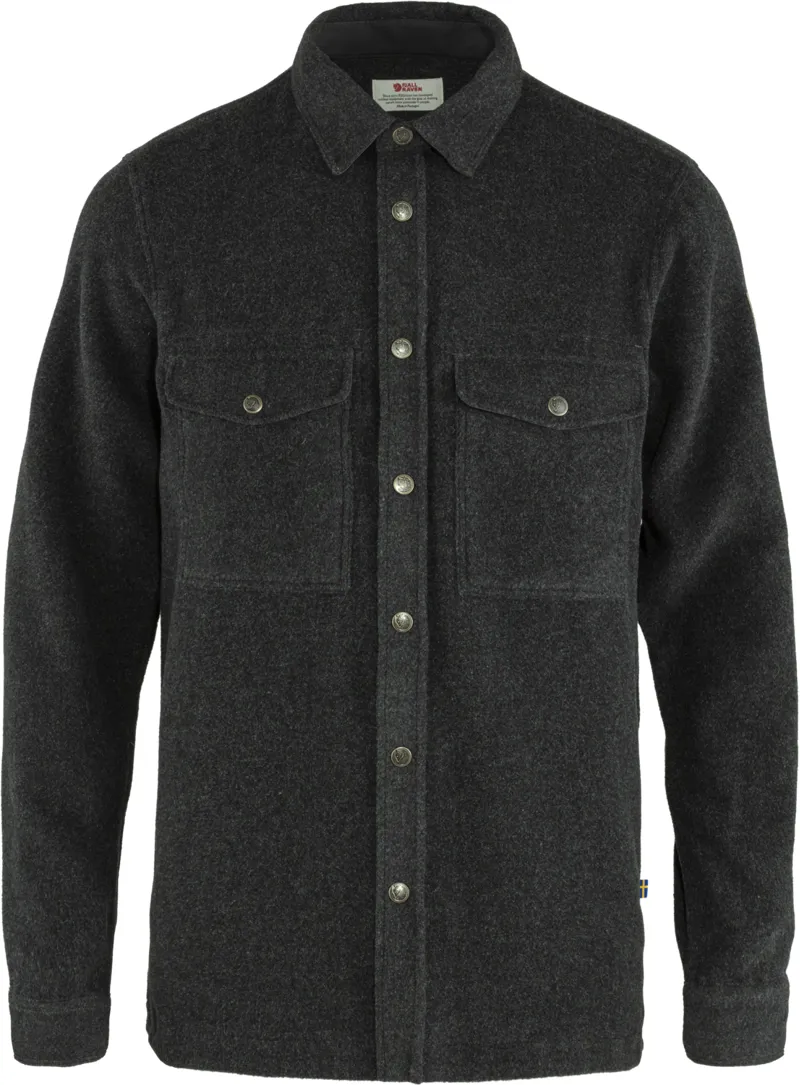 Fjallraven Mens Canada Shirt Solid Dark Grey