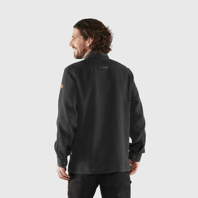 Fjallraven Mens Canada Shirt Solid Dark Grey-5
