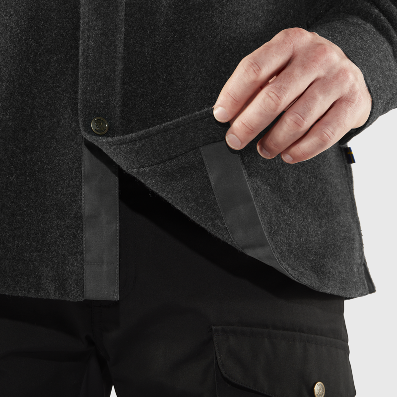 Fjallraven Mens Canada Shirt Solid Dark Grey-12