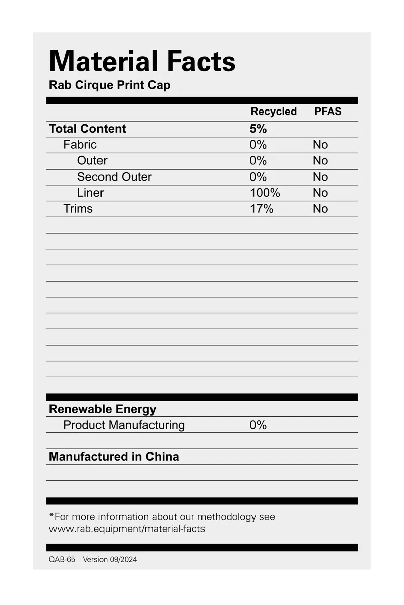 Rab Cirque Print Cap Mulberry/ Pewter-1