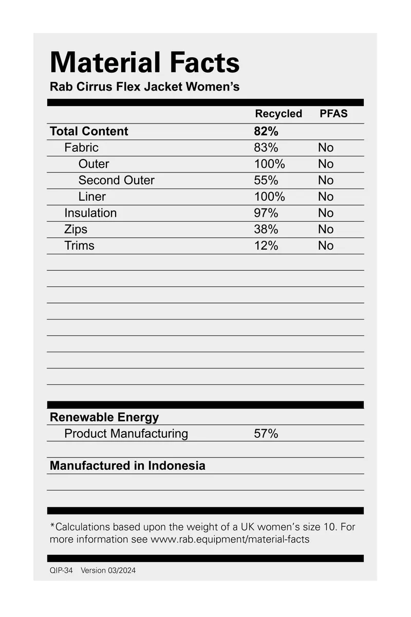 Rab Women's Cirrus Flex Jacket Tempest Blue-5