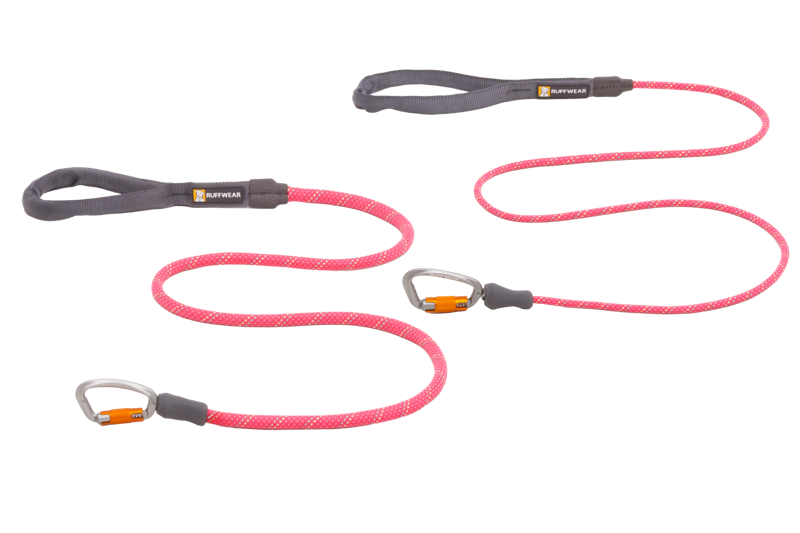 Ruffwear Knot-a-Leash Rope Dog Lead Fireweed Pink-5