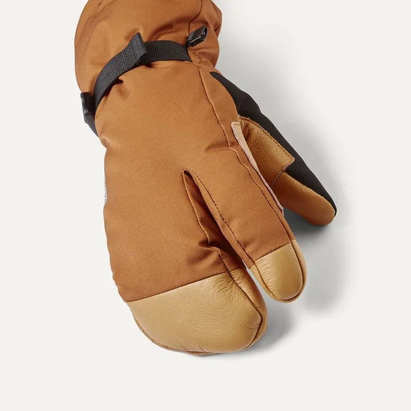 Sealskinz Men's Congham 3-Finger Gloves Orange-2