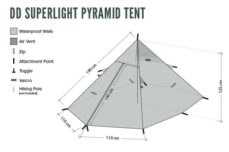 DD Hammocks Superlight Pyramid Tent-3