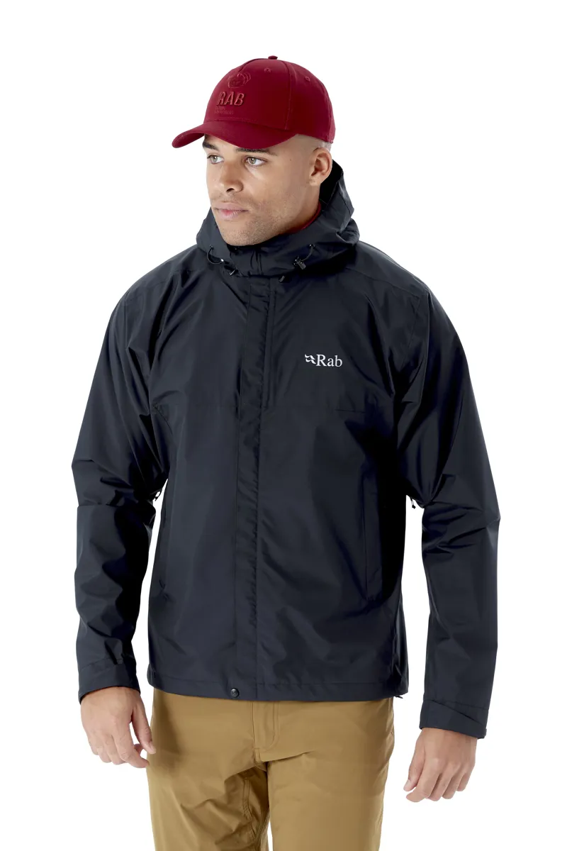 Rab Mens Downpour Eco Jacket Black-2
