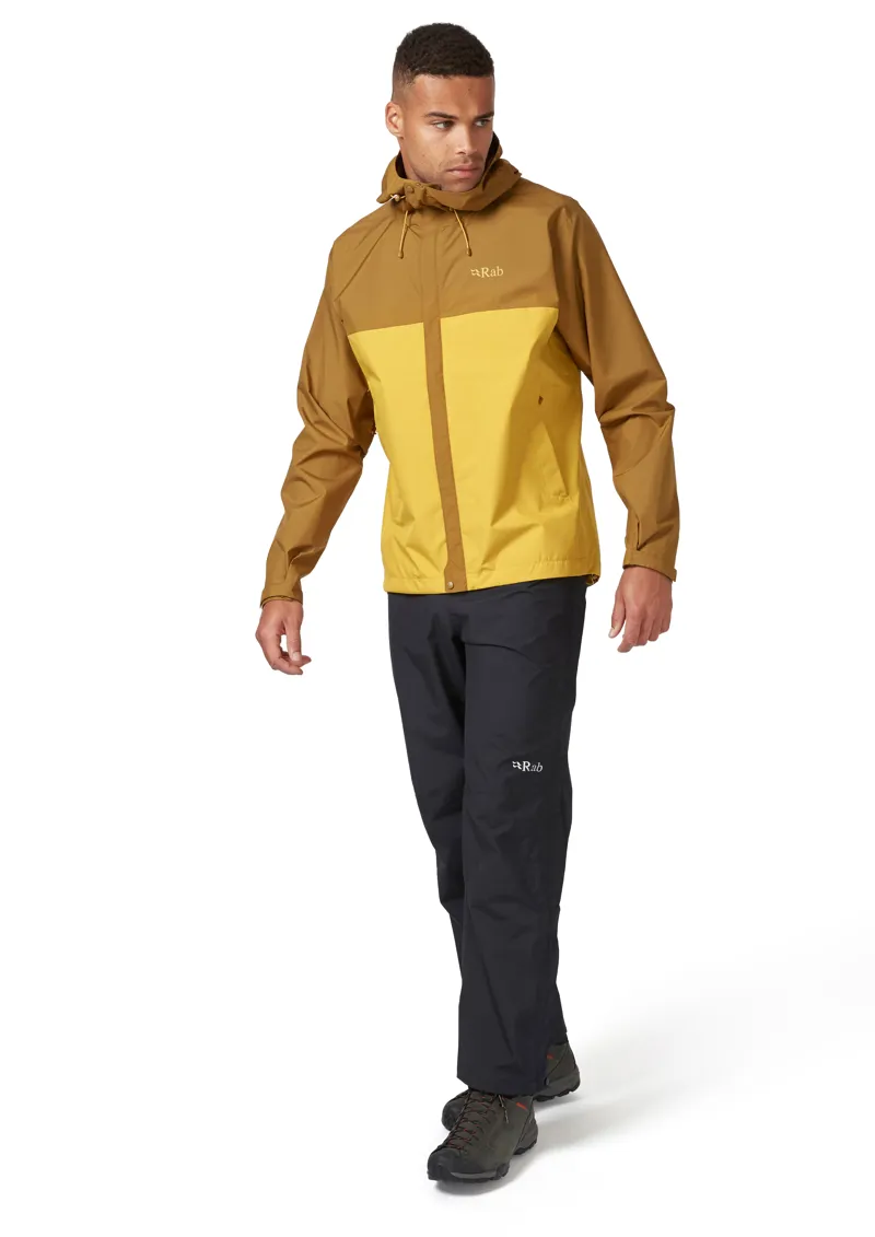 Rab Mens Downpour Eco Jacket Footprint/Sahara-4