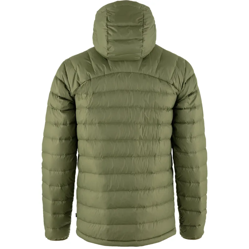 Fjallraven Mens Expedition Pack Down Hoodie Green/Mustard Yellow-1