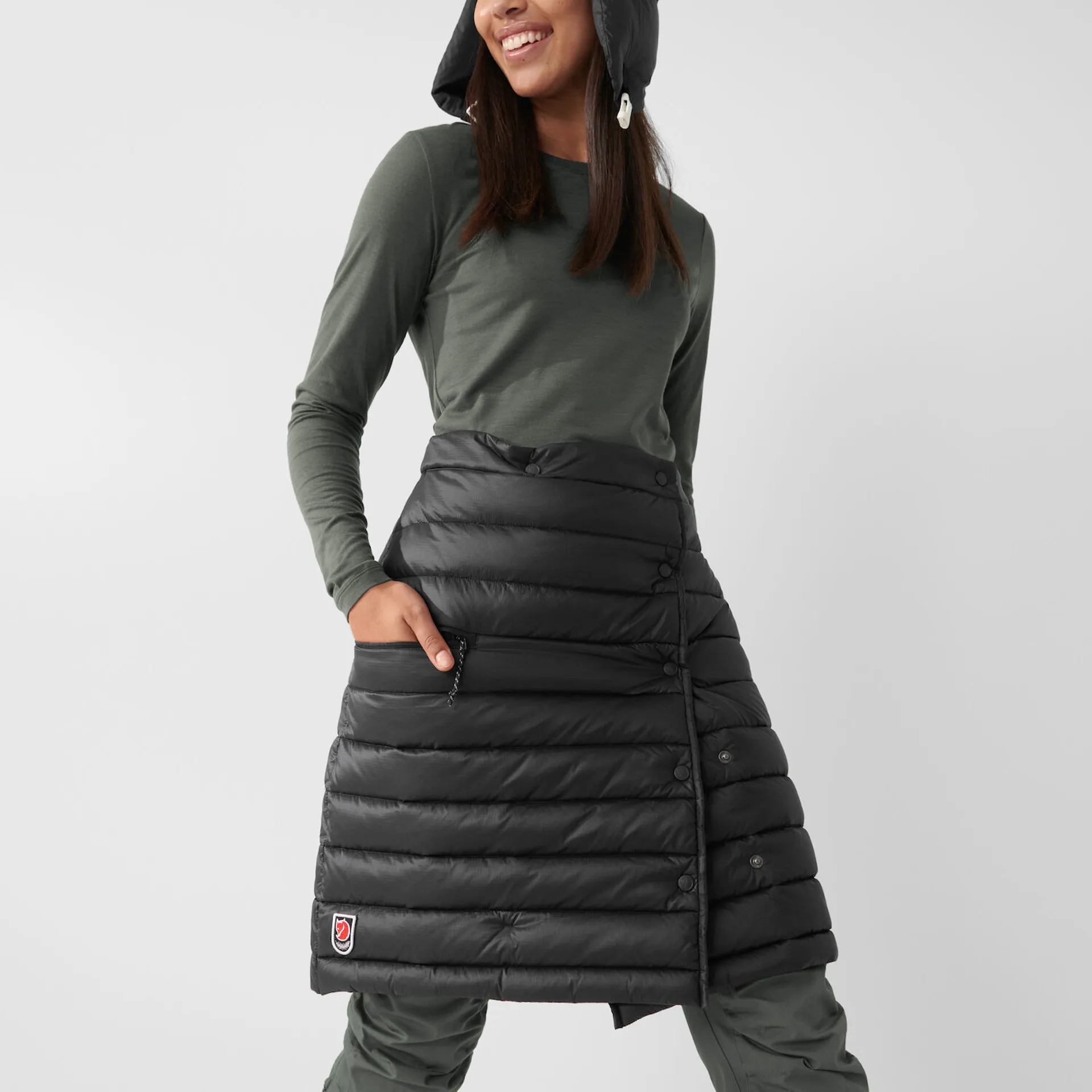 Fjallraven Womens Expedition Pack Down Skirt Black