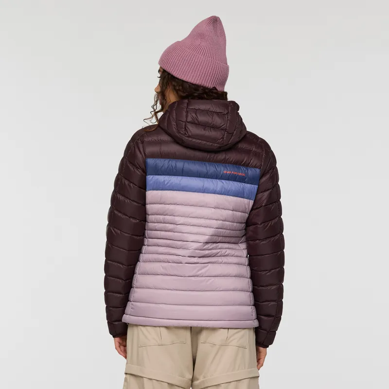 Cotopaxi Women's Fuego Down Hooded Jacket Coffee Quartz-9