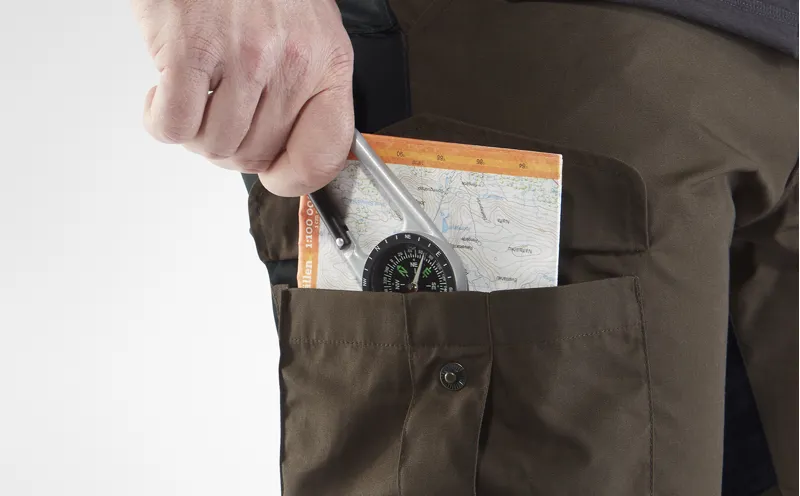 Fjallraven Mens Vidda Pro Trousers Green/Dark Grey-6