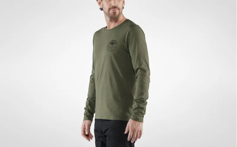 Fjallraven Mens Forever Nature Long Sleeve T-Shirt Caper Green-4