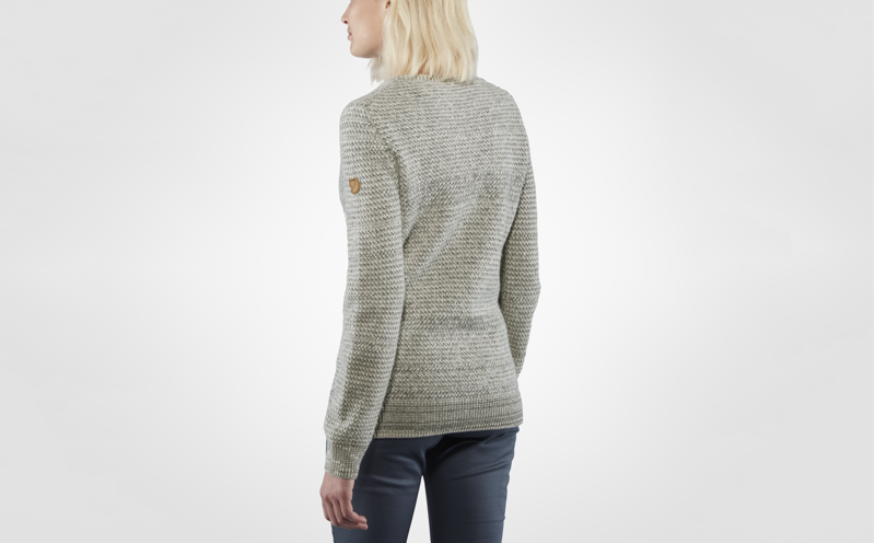 Fjallraven Womens Ovik Structure Sweater Chalk-3
