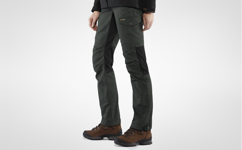 Fjallraven Womens Kaipak Trousers Curved Patina Green-9