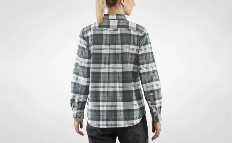 Fjallraven Womens Ovik Heavy Flannel Shirt Indigo Blue/Dark Navy-3