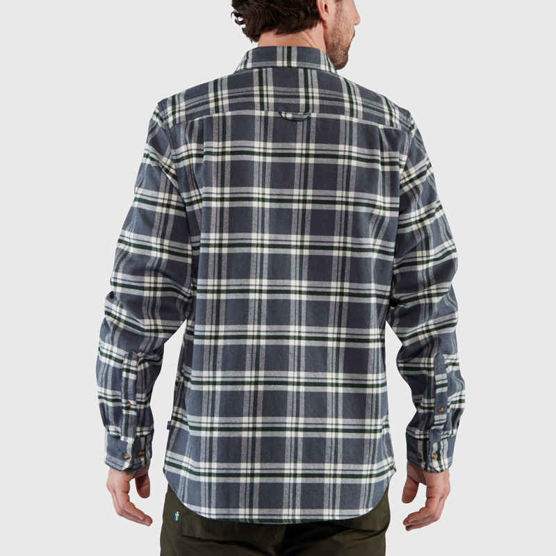 Fjallraven Men's Ovik Heavy Flannel Shirt Deep Forest/ Laurel Green-3