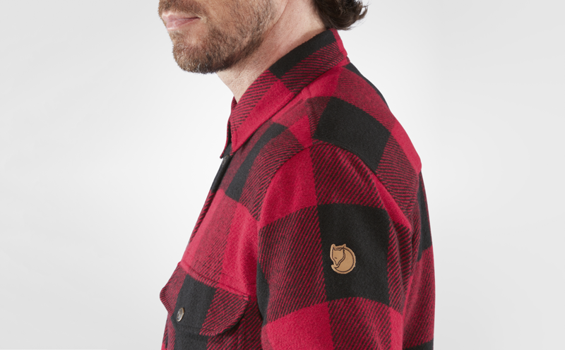 Fjallraven Mens Canada Shirt Chestnut Dark Navy-7