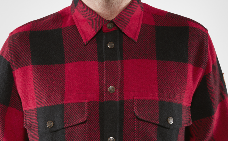 Fjallraven Mens Canada Shirt Chestnut Dark Navy-8