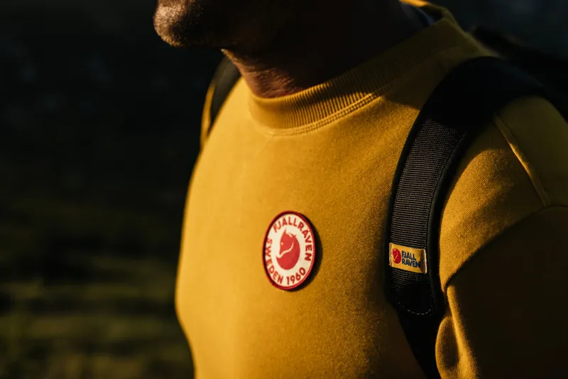 Fjallraven Men's 1960 Logo Sweatshirt Mustard Yellow-7
