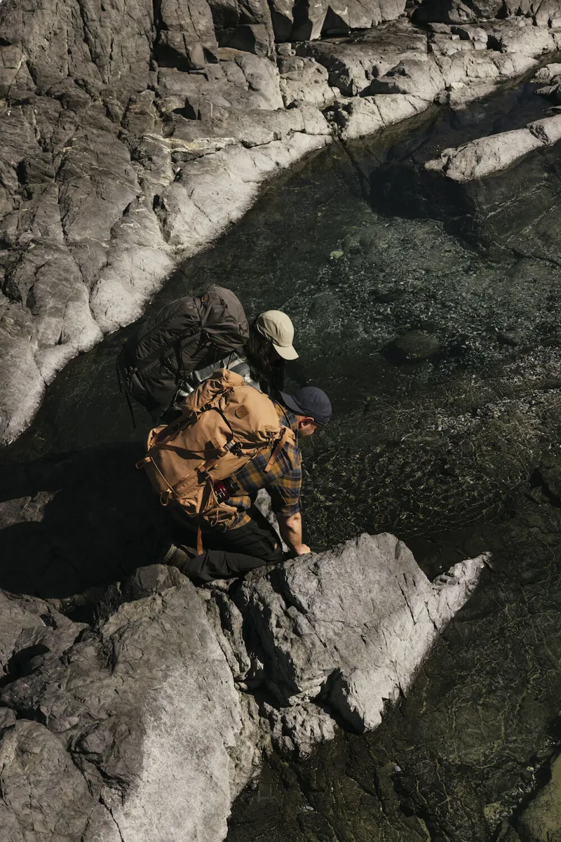 Fjallraven Mens Singi Heavy Flannel Shirt Dark Navy/Buckwheat Brown-9