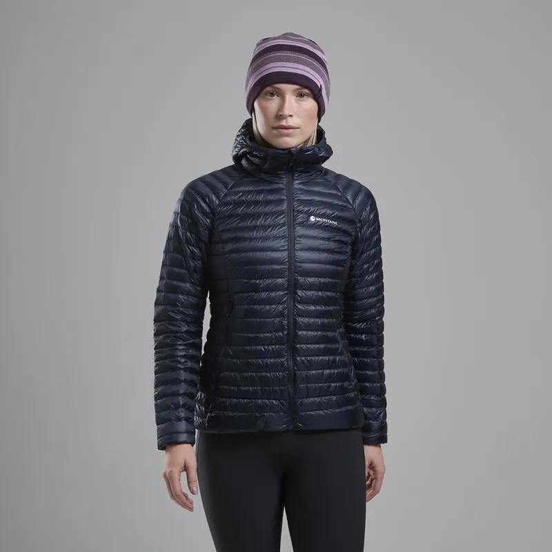 Montane Women's Alpine 850 Nano Hoodie Eclipse Blue-1