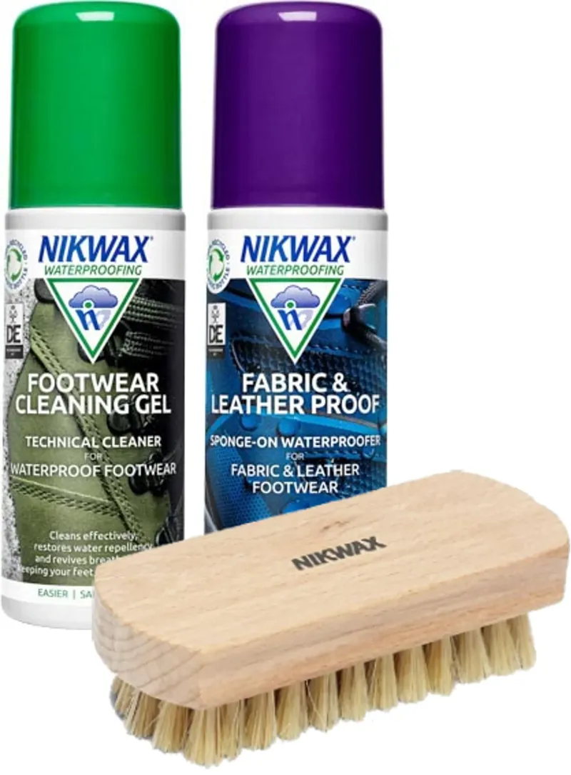 Nikwax Twin Fabric and Leather Footwear Care Kit 125ml