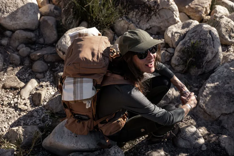 Fjallraven Women's Singi Flannel Overshirt Wood Brown-9