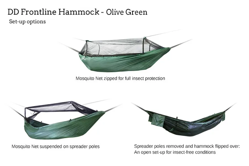 DD Hammocks Frontline Hammock Olive Green-3