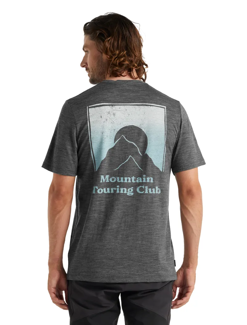 Icebreaker Men's Tech Lite II T-Shirt Mountain Touring Club Gritstone-1